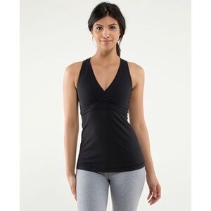 Size 4 Lululemon Built in Bra Deep V Athletic Tank